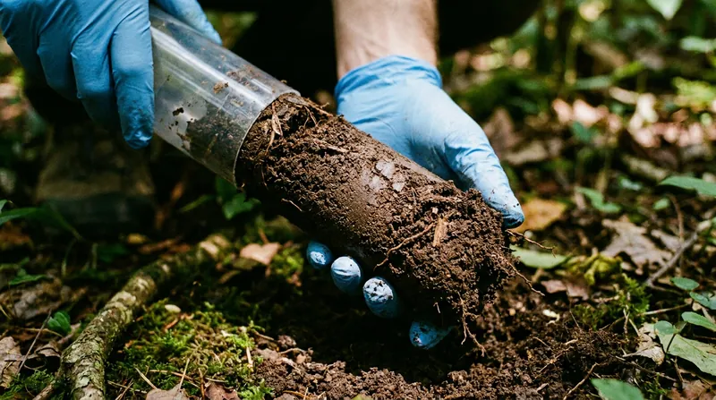 استخراج نمونههای هستهای خاک عمیق به محققان اجازه میدهد تا شیمی متغیر کربن زیرزمینی را نظارت کنند.