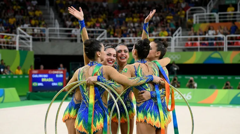 Brazil's group squad claimed the all-around title in Milan, edging out China by just 0.2 points.