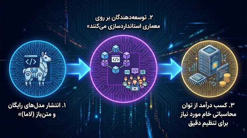 سازوکار استراتژی تیغ و دسته متا برای زیرساخت هوش مصنوعی.