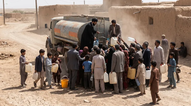 مقامات محلی برای جلوگیری از کم‌آبی گسترده در روستاهای ساحلی آسیب‌دیده، ناوگان تانکرهای اضطراری را مستقر کرده‌اند.