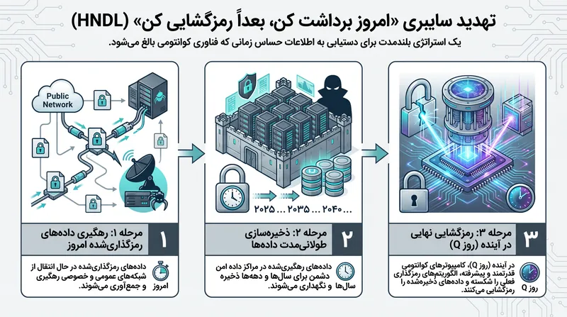 چگونه دشمنان از استراتژی «امروز برداشت کن، بعداً رمزگشایی کن» برای به خطر انداختن اسرار بلندمدت استفاده می‌کنند.