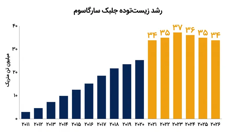 زیستتوده جلبک سارگاسوم طی دهه گذشته افزایش یافته و در تابستانهای اخیر به اوج بیسابقهای رسیده است.