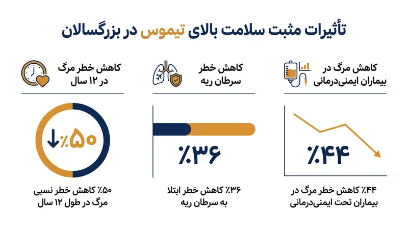 تحلیل هوش مصنوعی بر روی بیش از ۲۷,۰۰۰ سیتی اسکن، مزایای بقای چشمگیری را برای بزرگسالان دارای غده تیموس سالم نشان داد.