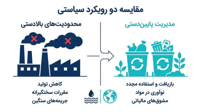شکاف اصلی در مذاکرات بین محدود کردن تولید پلیمر اولیه و تمرکز بر مدیریت پسماند است.