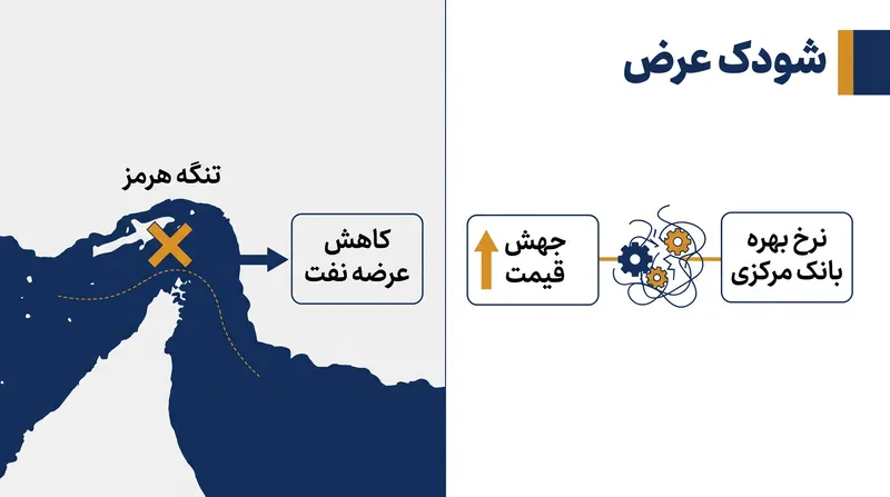 چگونه یک شوک عرضه فیزیکی ابزارهای سیاست پولی سنتی را دور می‌زند.