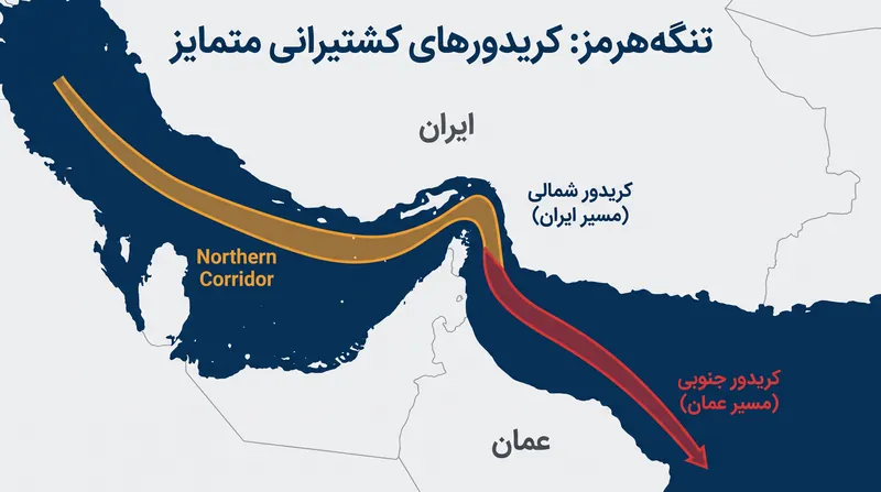 چارچوب دوجانبه پیشنهادی، ترافیک کشتیرانی تجاری را بین آب‌های سرزمینی ایران و عمان تقسیم می‌کند.