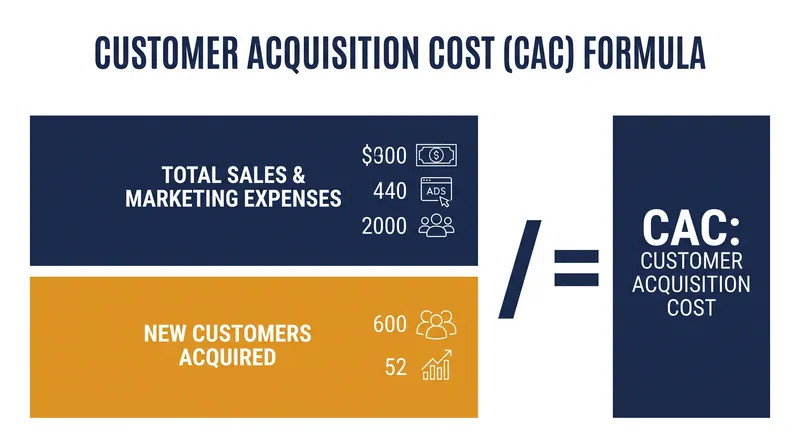 محاسبه CAC واقعی نیازمند احتساب تمام سربار فروش و بازاریابی است، نه فقط هزینه‌های مستقیم تبلیغات.