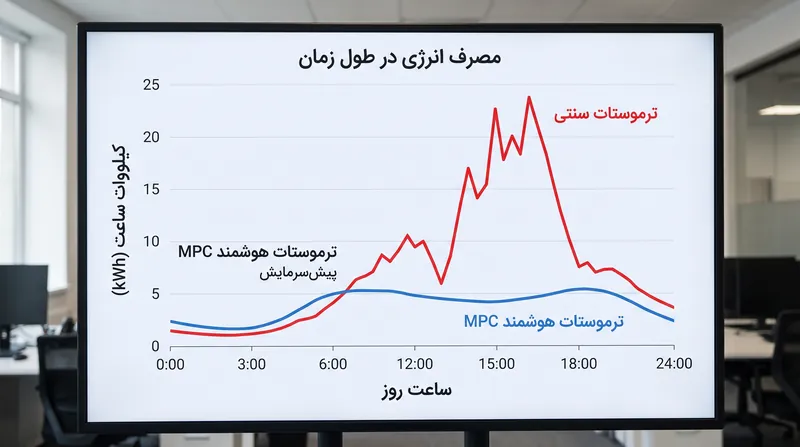 الگوریتم‌های پیش‌بینی‌کننده با پیش‌گرمایش یا پیش‌سرمایش بر اساس پیش‌بینی‌های آب و هوا، تقاضای انرژی را هموار کرده و از قیمت‌گذاری اوج مصرف جلوگیری می‌کنند.