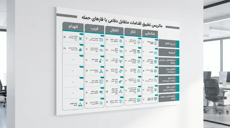 مدافعان اقدامات متقابل خاصی را مستقر می‌کنند که برای شکستن زنجیره در مراحل مختلف نفوذ طراحی شده‌اند.