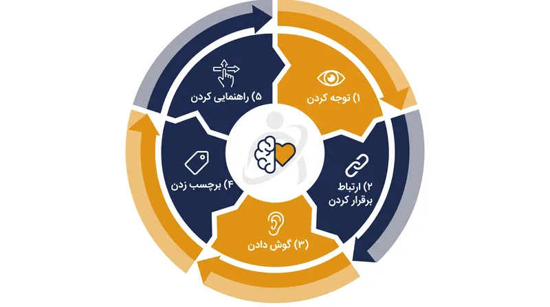 پنج مرحله مربیگری هیجان، تمرکز را از متوقف کردن رفتار به پردازش احساسات نهفته در آن تغییر می‌دهد.