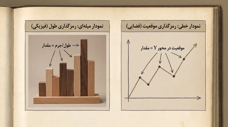ادراک بصری انسان، طول یک میله را متفاوت از موقعیت مکانی یک خط پردازش می‌کند.
