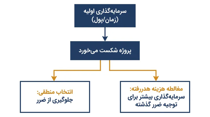 سازوکار مغالطه هزینه هدررفته.