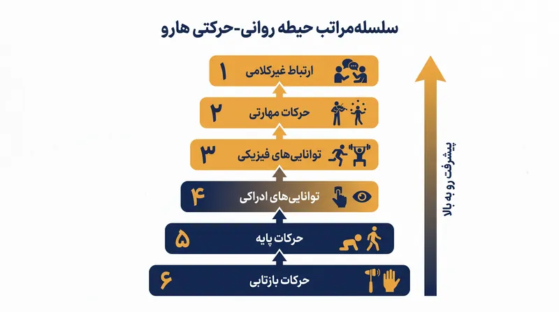 طبقه‌بندی روانی-حرکتی سال ۱۹۷۲ هارو که خودکارسازی حرکت فیزیکی را دسته‌بندی می‌کند.