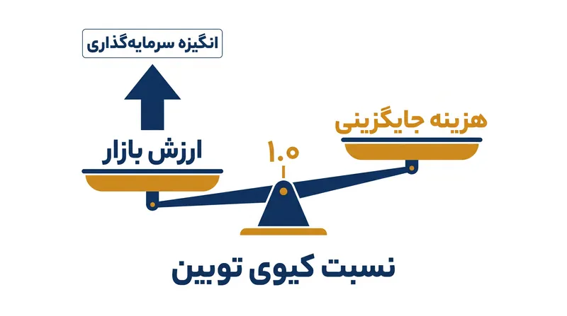 مکانیسم تئوریک نسبت کیوی توبین حکم می‌کند که نسبت بالاتر از ۱.۰، محرکی برای توسعه فیزیکی است.