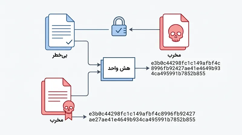 اگر مهاجمی بتواند تصادمی میان یک سند بی‌خطر و یک سند مخرب پیدا کند، یک امضای دیجیتال معتبر می‌تواند به راحتی به فایل جعلی منتقل شود.
