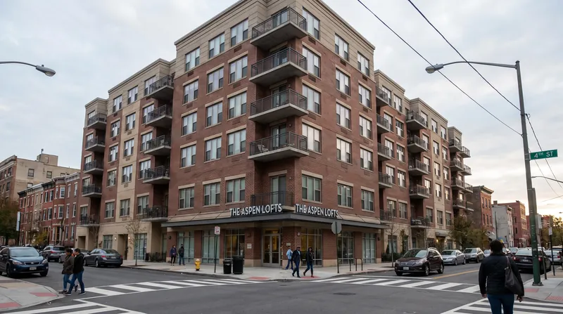 A modern multi-story apartment building in the United States, representing the multifamily real estate market.