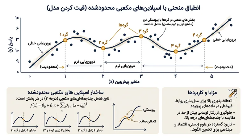 اسپلاین‌های مکعبی محدودشده امکان مدل‌سازی واقعیت‌های زیستی غیرخطی را بدون نابود کردن داده‌های پیوسته فراهم می‌کنند.