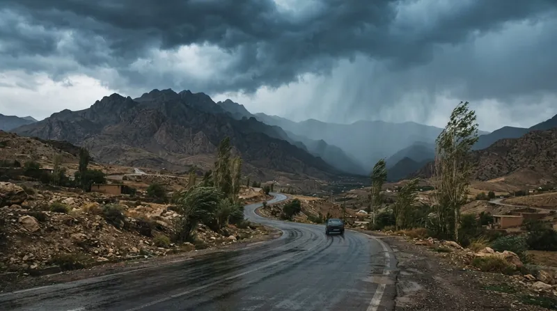 تصویرسازی: سازمان هواشناسی نسبت به تداوم بارش‌های سیل‌آسا و وزش باد شدید در روزهای آینده هشدار داده است.