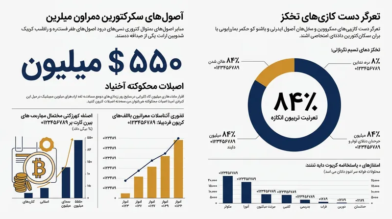 بر اساس گزارش‌ها، ۸۴ درصد از کیف‌پول‌های تحریم‌شده مرتبط با ایران از استیبل‌کوین تتر استفاده می‌کردند.