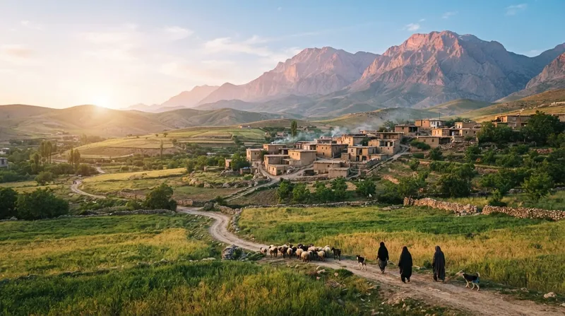 تصویرسازی: چشم‌انداز زندگی روستایی و عشایری در ایران
