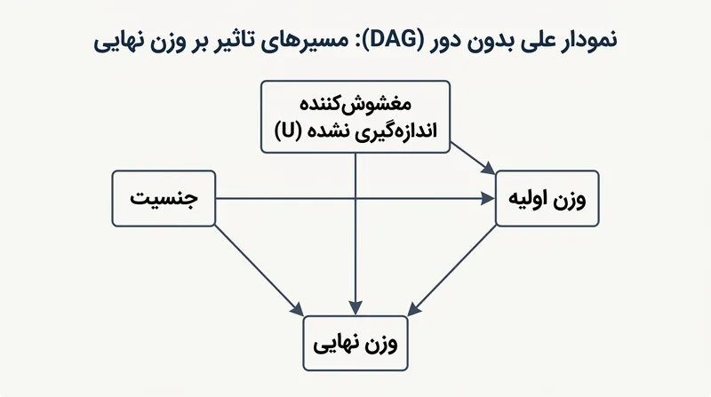 نمودارهای علی با نگاشت مسیرهای واقعی تولید داده، پارادوکس را حل‌وفصل می‌کنند.