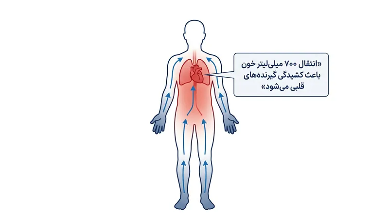 با سرد شدن پوست، عروق خونی محیطی منقبض شده و حدود ۷۰۰ میلی‌لیتر خون را وارد حفره قفسه سینه می‌کنند.