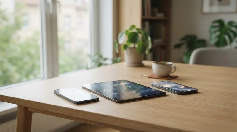 تصویرسازی: یکپارچگی عمیق HyperOS 4 با iOS، امکان اشتراک‌گذاری یکپارچه فایل‌ها و اعلان‌ها را فراهم می‌کند.