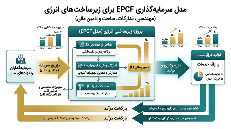 مدل تأمین مالی پروژه‌های بازسازی پالایشگاه‌های چهارم و ششم بر پایه قراردادهای EPCF.