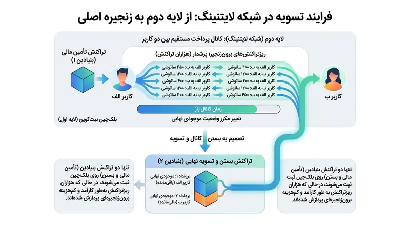 شبکه‌های لایه دوم هزینه داده‌های سنگین لایه پایه را میان هزاران انتقال خرد برون‌زنجیره‌ای سرشکن می‌کنند.