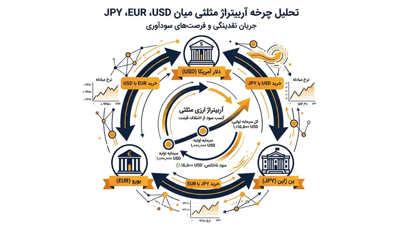 چرخش سرمایه در میان سه جفت‌ارز پیش از تعدیل نرخ‌ها به خلق سودی بدون ریسک منجر می‌شود.