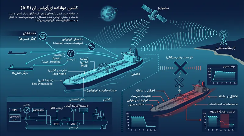 نحوه عملکرد سیستم شناسایی خودکار (AIS) و خطرات ناشی از خاموش کردن آن.