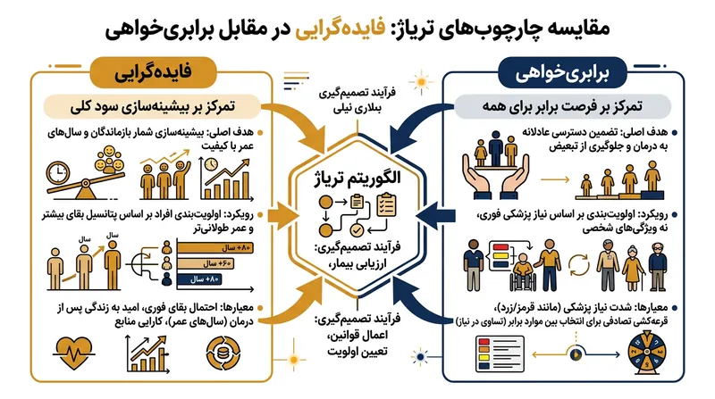 در هر پروتکل تریاژ در حوادث پرتلفات، برای برآوردن یک آرمان اخلاقی ناگزیر آرمانی دیگر قربانی می‌شود.