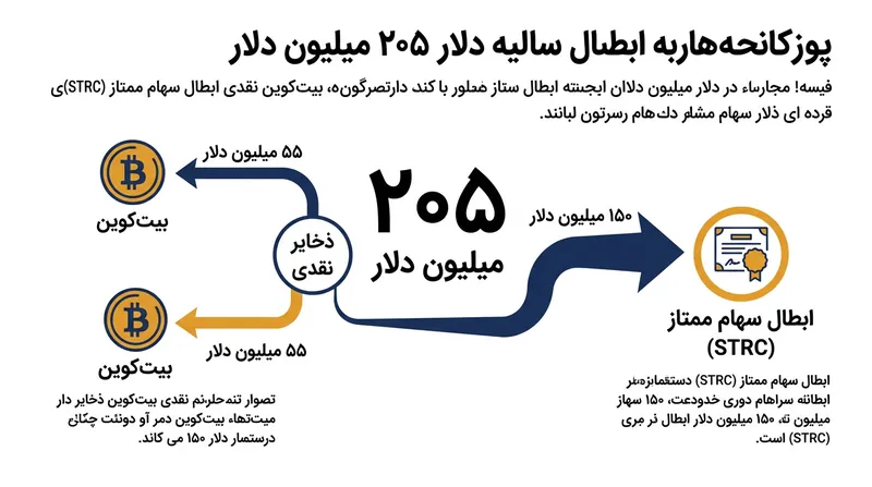 تخصیص ۲۰۵ میلیون دلار، چرخشی کم‌سابقه از انباشت دارایی‌های دیجیتال به‌سوی بازخرید سهام است.