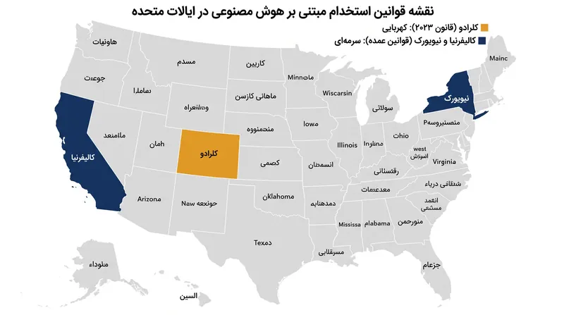 وصله کاری رو به گسترش قوانین ایالتی و محلی، کارفرمایان سراسری را مجبور به پذیرش استانداردهای یکپارچه انطباق با هوش مصنوعی می‌کند.