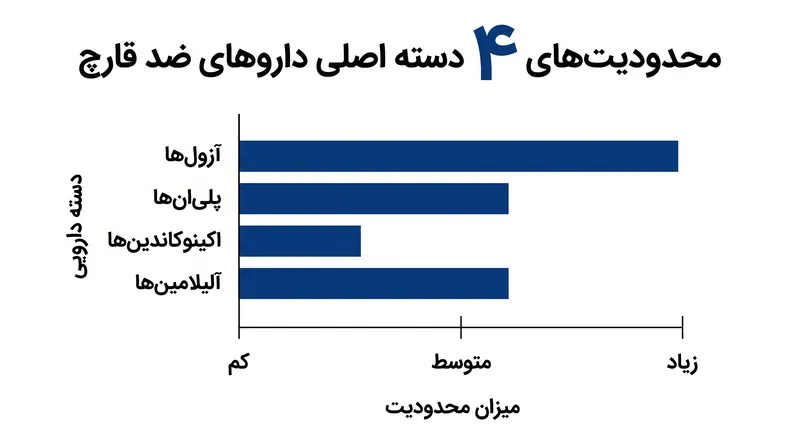جامعه پزشکی در حال حاضر تنها بر چهار دسته اصلی از داروهای ضد قارچ تکیه دارد.