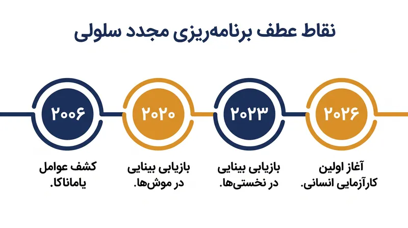 سفر دو دهه‌ای از کشف برنامه‌ریزی مجدد سلولی تا اولین کارآزمایی‌های بالینی انسانی.