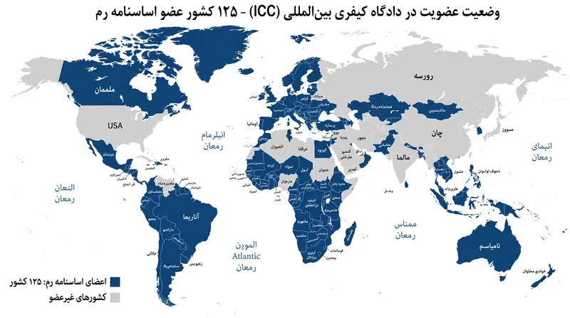 دادگاه کیفری بین‌المللی در حال حاضر ۱۲۵ کشور عضو دارد که اساسنامه رم را تصویب کرده‌اند.