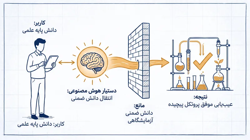ارتقاء کاربر مبتدی زمانی رخ می‌دهد که سیستم‌های هوش مصنوعی دانش ضمنی آزمایشگاهی را به کاربران آموزش ندیده منتقل می‌کنند.
