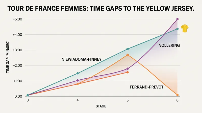 چگونه اختلاف‌های زمانی در طول شش مرحله اول تور به طور چشمگیری تغییر کرده است.