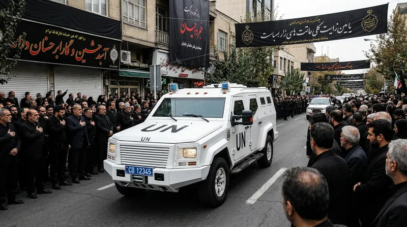 عزاداران در مصلای امام خمینی تهران برای مراسم تشییع رهبر سابق، علی خامنه‌ای، گرد هم آمده‌اند.