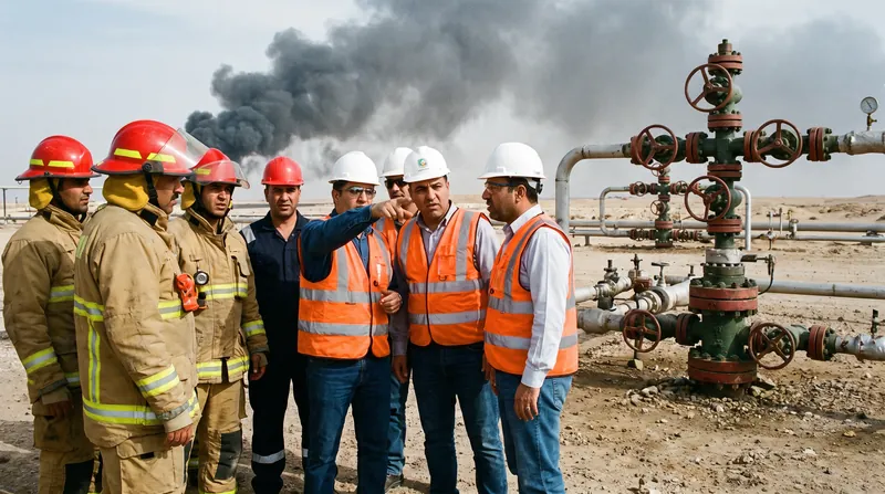 National Oil Corporation personnel face the daunting task of maintaining operations under the threat of aerial bombardment.