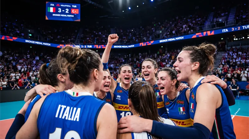 Reigning Olympic champions Italy proved their resilience by capturing the VNL bronze medal.