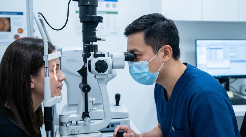 متخصصان مراقبت از چشم از میکروسکوپ‌های تخصصی برای ارزیابی سلامت لایه اشک و قرنیه استفاده می‌کنند.