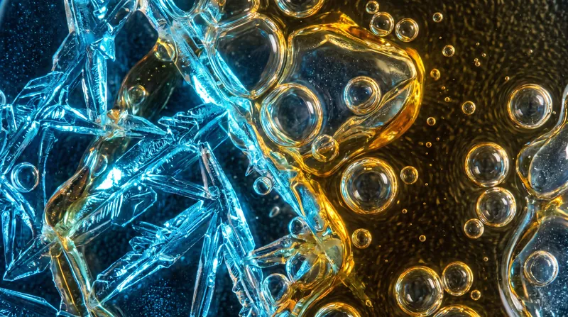 Stabilizers thicken the unfrozen syrup between ice crystals, slowing the migration of water molecules.