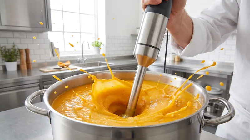 برش مکانیکی توسط مخلوط‌کن برای خرد کردن چربی نارگیل به قطرات میکروسکوپی ضروری است.
