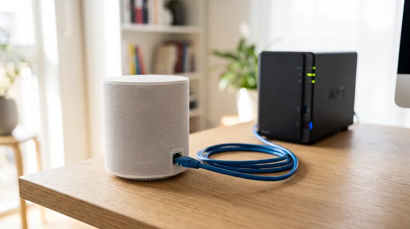 اتصال NAS به پورت اترنت یک نود مش، تمام ترافیک انتقال فایل را به اجبار از یک مسیر بی‌سیم (Backhaul) عبور می‌دهد.