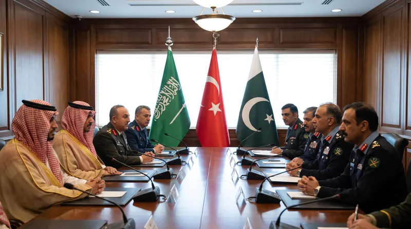 فرماندهان نظامی عربستان سعودی، ترکیه و پاکستان در چارچوب «پیمان دفاعی مشترک مکه» که به تازگی امضا شده است، گرد هم می‌آیند.