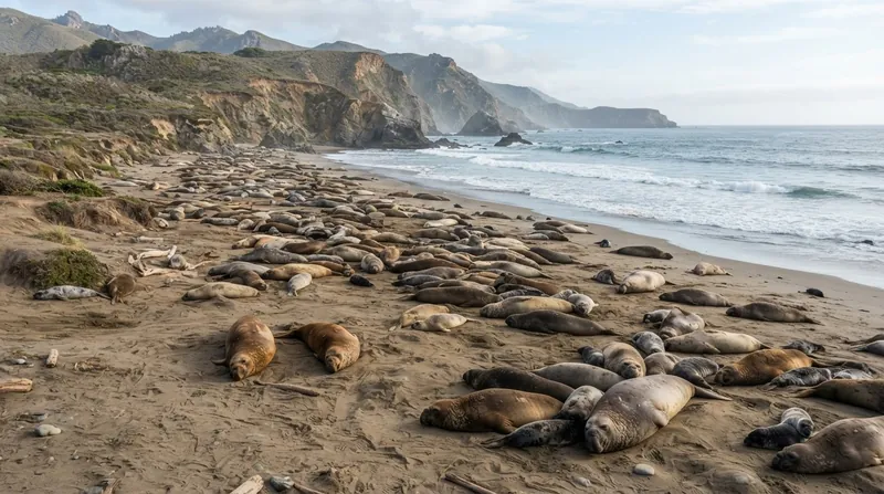 تصویر: با وجود بازگشت شمار فک‌های فیل‌وش شمالی به ۲۳۹ هزار فرد، تنوع ژنتیکی به دلیل ساختار زادآوری چندهمسری محدود مانده است.